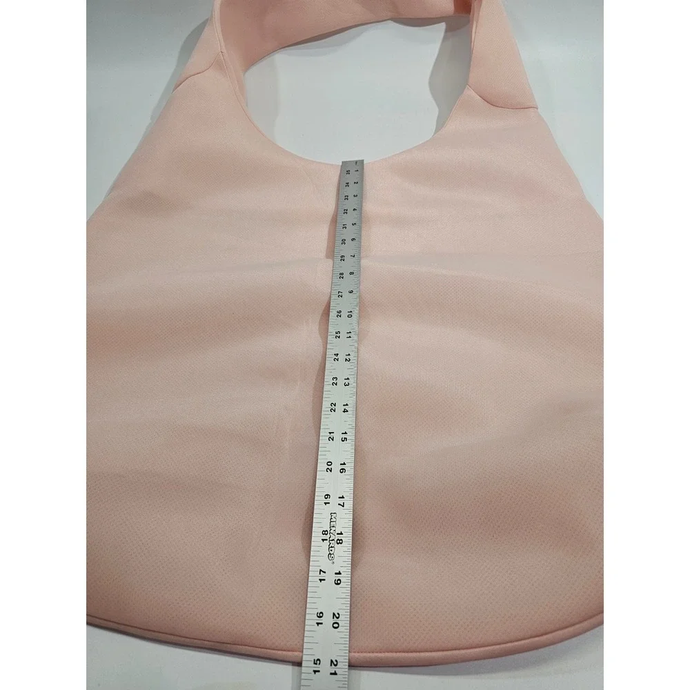 Simone Rocha Mesh Hobo Bag Womens Pink XL Unstructured Shoulder Tote Designer